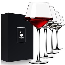 Red Wine Glasses Set of 4