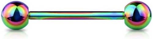 Jewel barrel 14g tongue bar - jewel,