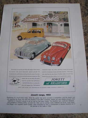 Same stable jowett bradford - stable, of