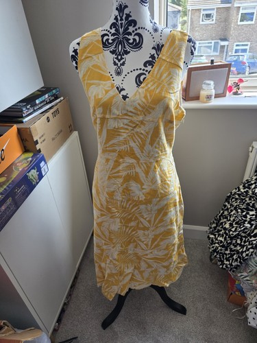 Yellow and white linen - and,