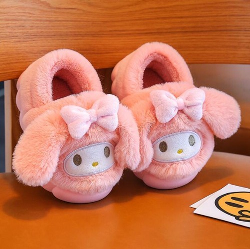 Girls furry winter - girls, slippers