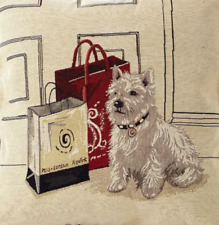 WESTIE WEST HIGHLAND TERRIER DOG TAPESTRY EFFECT CUSHION COVER 45cm x 45cm