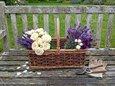 Vintage Wicker Basket With