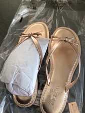 Ladies Next Flip Flops BNWT Size 5 Rose Gold