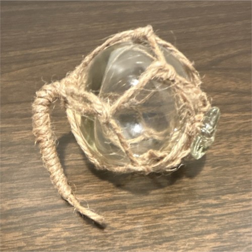 Clear mini glass ball with - glass,