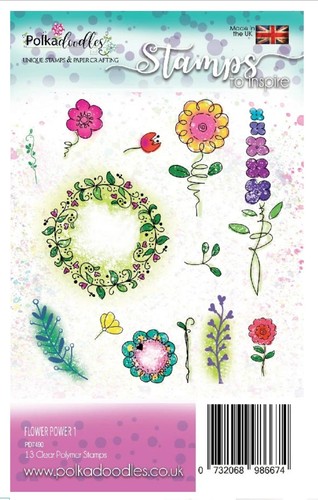 Polkadoodles flower power - power, 1