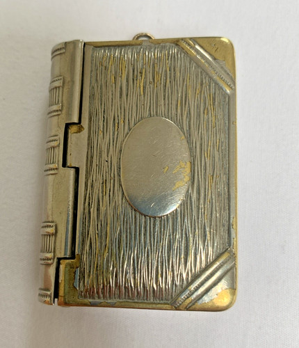 Edwardian silver plated vesta