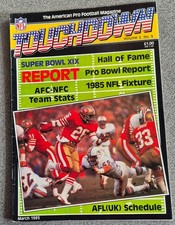 AMERICAN FOOTBALL MAGAZINE ** TOUCHDOWN ** VOL 2 NO 9 ** NFL UK 1984