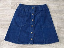 Boden A Line Blue Denim Skirt