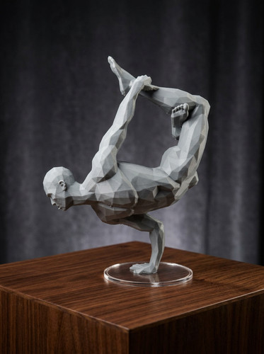 Yoga man figurine - yoga,