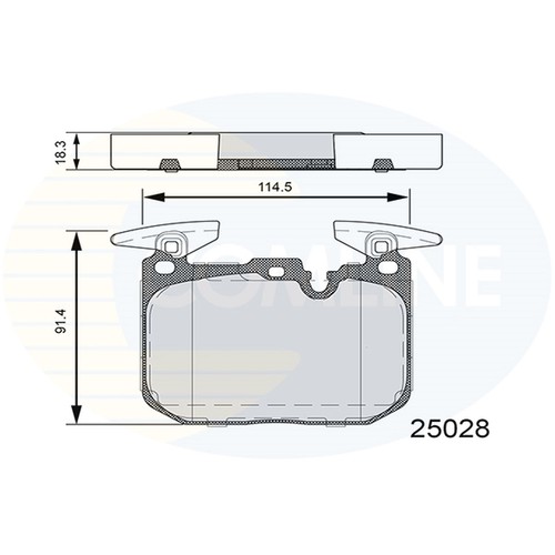 Brake pads set for bmw - for, 3