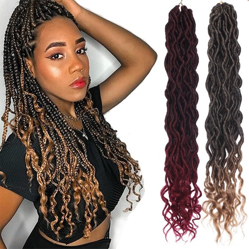 Soft ombre dread locks crochet - ombre,