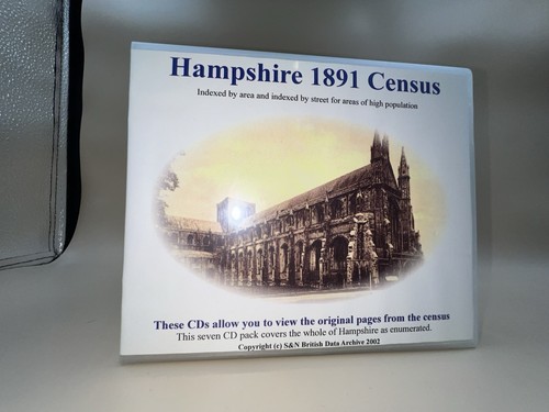 Rom 1891 hampshire census - cd-rom,