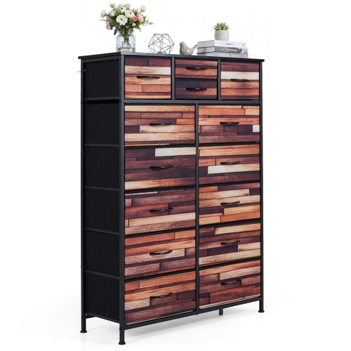 Drawer dresser tall storage - 14-drawer,