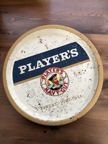 Vintage metal pub tray - metal,