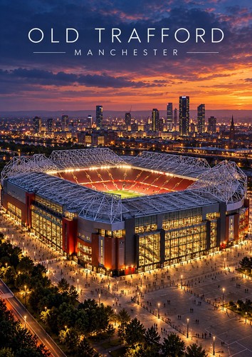 Old trafford stadium portrait - trafford,