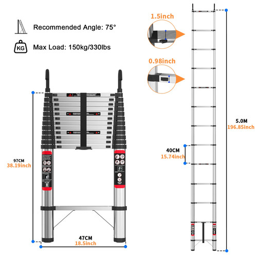 8m heavy duty - 2.6m-3.8m,