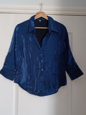 NO LABEL - Navy Shimmer Blouse