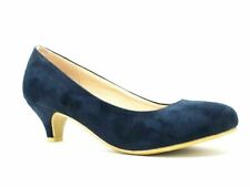 WOMENS LADIES MENS LOW KITTEN HEEL WORK COURT EVENING SHOES PUMPS UK SIZES 3-12