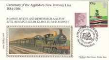 Railways Appledore New Romney Line GB Benham R13 Cover Kent 1983 (139137)
