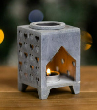 Oil Burner Wax Warmer Grey