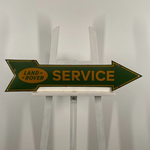 Land rover enamel sign - -,