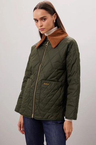 Barbour woodhall green - green, quilted