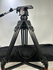 Sachtler Video 20 Fluid Head Tripod 100mm bowl 2 Stage carbon fibre legs + Bag