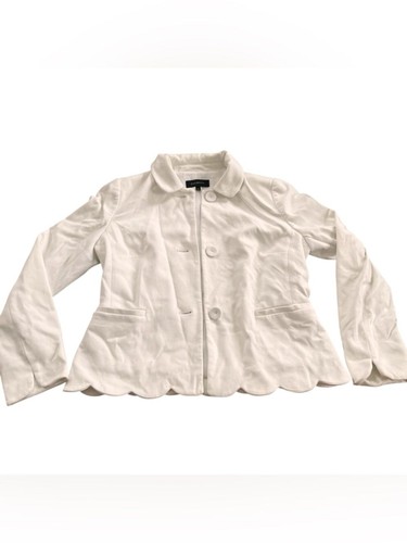 Talbots white scalloped - talbots,