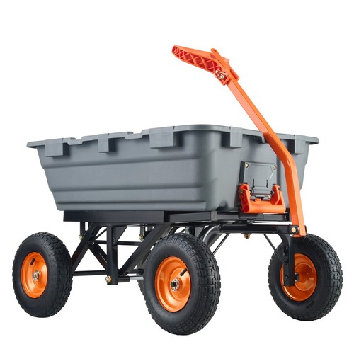 Poly garden dump cart - poly,