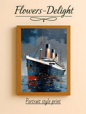 TITANIC OIL PAINTING  WALL ART