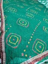 Shiny Indian Bandhani saree