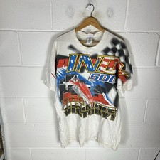 Vintage Indy 500 Shirt Mens 2XL XXL White The Ultimate Victory Speedway AOP 90s