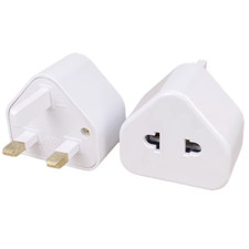 Shaver Plug Adaptor Shaving Toothbrush Adapter Epilators Bathroom UK 2 To 3 Pin