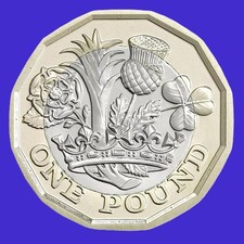 £1 Coin. QUEEN ELIZABETH II