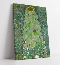 Gustav Klimt The Sunflower Green CANVAS WALL ART PRINT ARTWORK PAINTING FRAMED