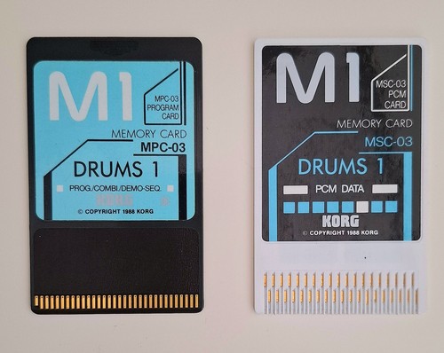 Korg drums sample card - korg, m1