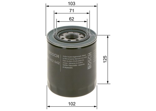 Fits bosch 986 452 - 452, 042