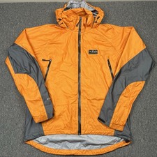 Rab Jacket Mens Extra Large Orange Neutrino Drillium Event Waterproof Shell Hood