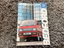Bedford Rascal 1986-88 UK Market Sales Brochure Van Pick-Up
