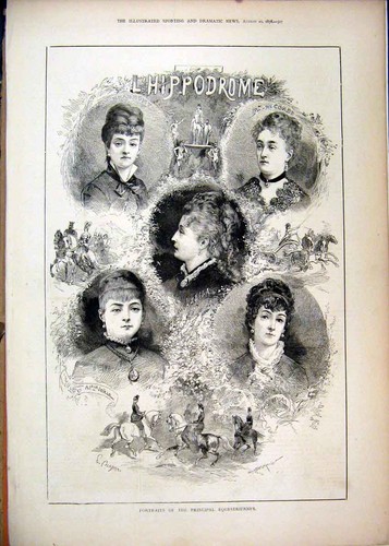Original old antique print - old,