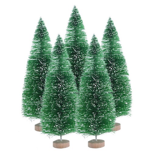 5pcs mini sisal christmas tree - 5pcs,