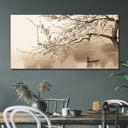 Painting asian cherry tree - painting,