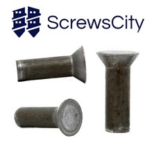 Solid Steel Countersunk Head Rivets DIN 660  -  M2 M3 M4 M5 M6 M8