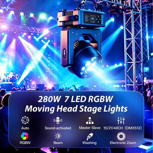 Bee eye zoom 7led rgbw - eye,