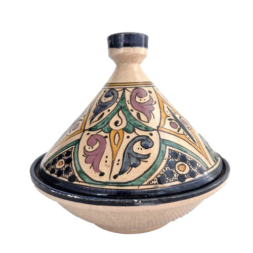 Handmade clay tagine two piece - clay,