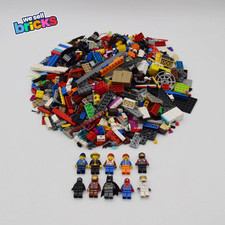 LEGO® - 1kg bricks, parts & pieces + 10 minifigures Bundle -Great Value- Cleaned