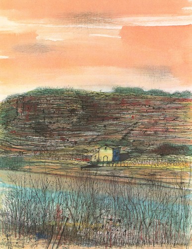 1966 print jean carzou - print, by