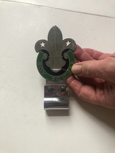 Vintage boy scouts car badge - boy,
