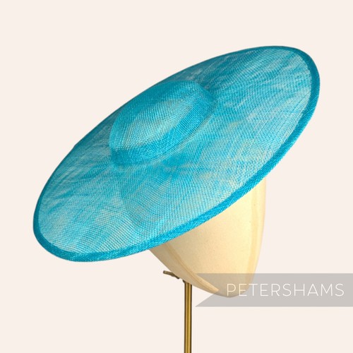 Cartwheel sinamay fascinator - sinamay,
